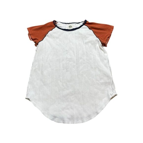 FREE PEOPLE WE THE FREE BLOCK IT BABY TEE White Size Large - Picture 2 of 8